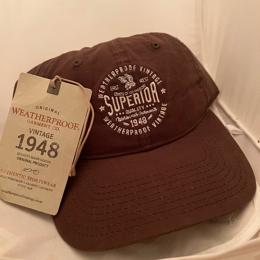 New with tags Weatherproof Garment cap. One size. Brand new. Never worn.